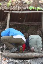 Čištění studánky "Boží oko"